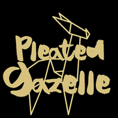 Pleated Gazelle vertical logo