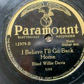 Blind Willie Davis PARAMOUNT I Believe I'll Go Back Home RARE Blues Gospel 78.jpg