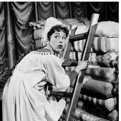 Carol Burnett as Princess Winifred in the original Broadway production of Once Upon A Mattress in 1959