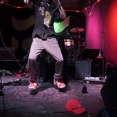 Headline mid-air on stage