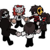 members (craig, rejectedreyna, hepta, yaux, diklor and taki) old fanart