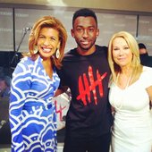 After performance at the Today show with Hoda and Kathy Lee