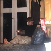 Hazjack chilling on the couch 