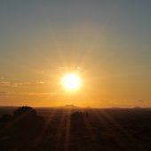El Malpais, sunset magic