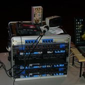 Setup for Sons of Hermann Show