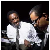 Art Blakey and pianist Cedar Walton, by Francis Wolff.