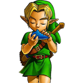 zelda playing the occarina