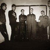 LAIBACH, 1982.  Andrej Lupinc, Marko Košnik, Milan Fras, Jani Novak, Tomaž Hostnik, Dejan Knez