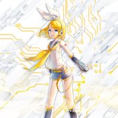 Kagamine Rin illustration by iXima