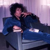 Jimi Hendrix photographed by Petra Niemeier, 1967.
