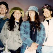 Cynic in 1994 after their performance at Dynamo OA