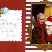 santa and patrick wish you a happy christmas