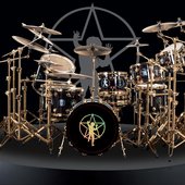 neil peart's  DW collector series drum set