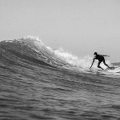 Rob Mehl surfing