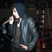 Alice Glass with legendary Fetus Fatale drumset