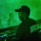Green dj booth
