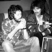 Eric Clapton with George Harrison