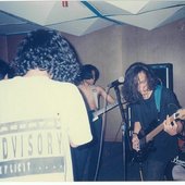 Post-demo rehearsal in 1995.
