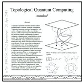 Topological Quantum Computing