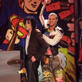 Michael and JT at MTV Music Awards 2001