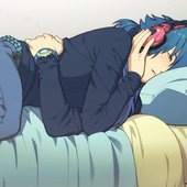 aoba headphones sleeping