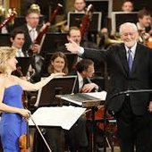 John Williams and violinist Anne-Sophie Mutter 