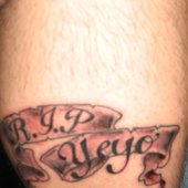 Grimey's R.I.P. Yeyo tattoo