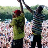 Tenny Ten aka 10Shott and Big Wayne on stage