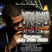 Young Jinsu at his concert York Collage