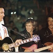 with Elvis and John Wilkinson in '74