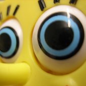 spongebob's big eyes