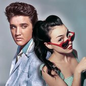 Elvis Presley with Russian Red