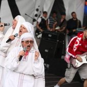 Batushka live at Coachella, 2020, colorised