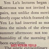 Days With Dr. Yen Lo