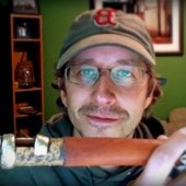 Dave with tambin (or Fula flute)