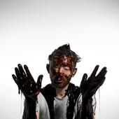 Thom Yorke covered in chocolate