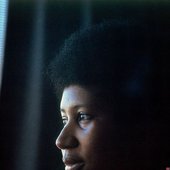 Aretha Franklin photographed backstage at the Filmore West in February of 1971.