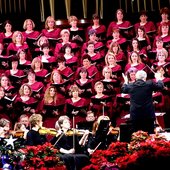 Craig Jessop leading the choir 