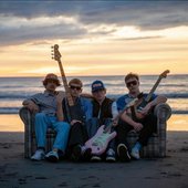 Group photo on the beach
