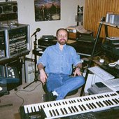 Eric Heberling in his project studio, 2000
