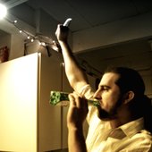 Simon raises a blade to fallen foes