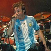 Argentina.Michele with national team football t-shirt