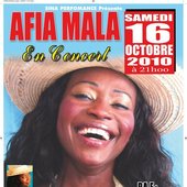 Afia Mala en concert à Paris.