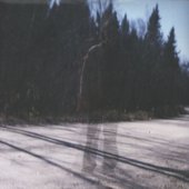 Phil in bright moonlight. Southern Manitoba Oct. 1999