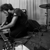 Matt fixing guitar