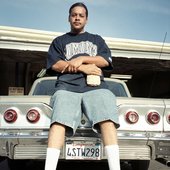 Suga Free at a car shop in Pomona, 2004