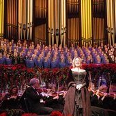 Renee Fleming preforming with the choir