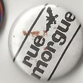 Rue morgue (Iowa) pin buttons