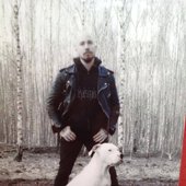 Selim Lemouchi and his dog Diesel