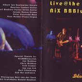 Live @ The Nix Bbblues Club - Front & Back Cover